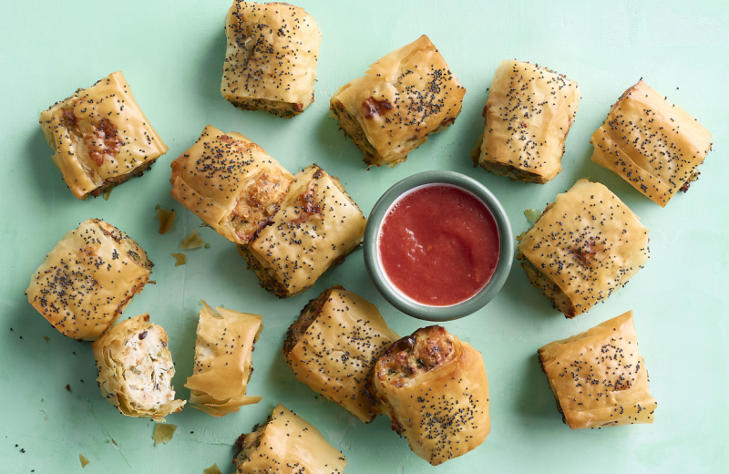 Chicken and pea filo rolls-IMAGE AHL 2024 - 1224X902